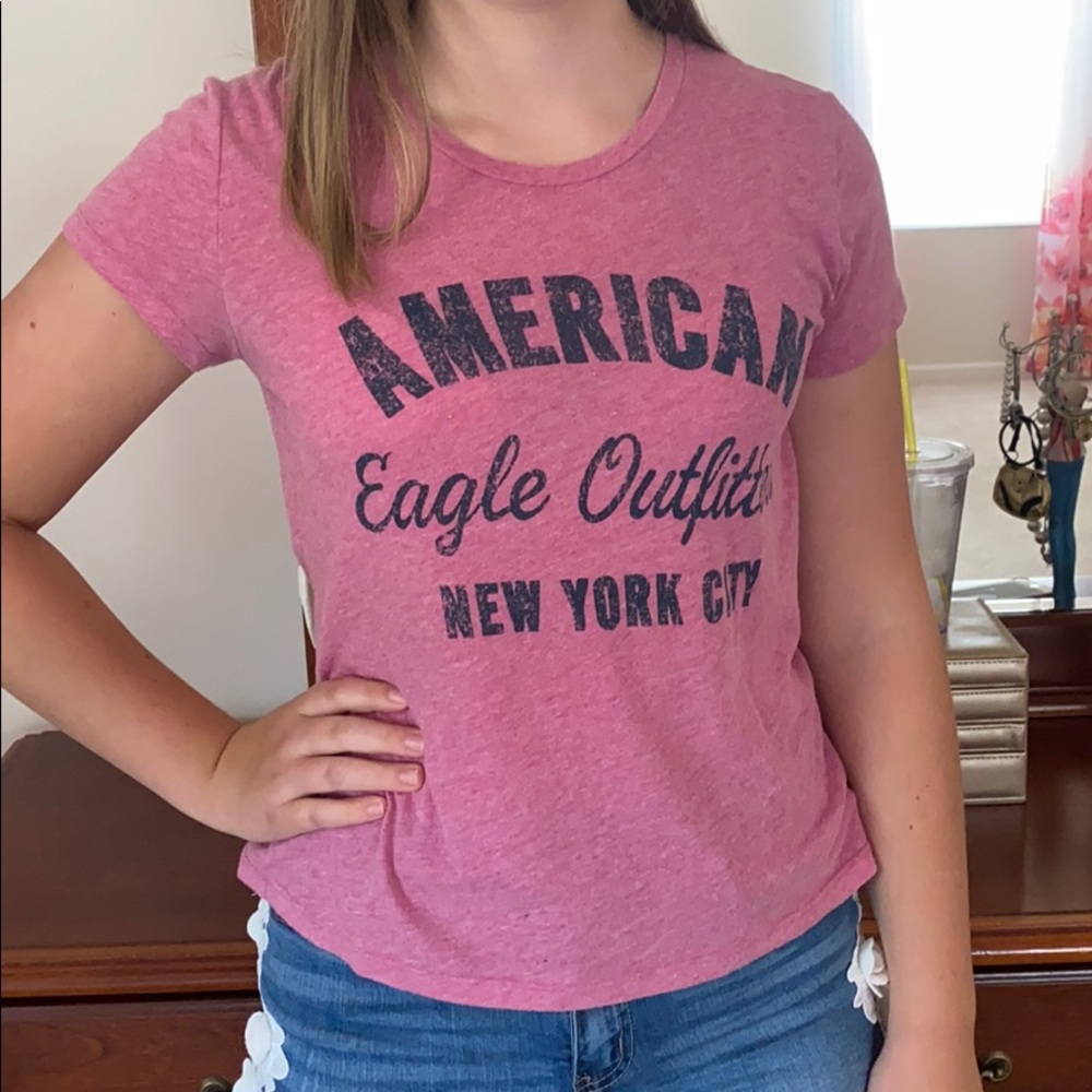 American Eagle Pink Tee 🦅